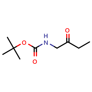 Chemical structure of tert-Butyl 2-oxobutylcarbamate , CAS 400045-86-5, AChemBlock U108356