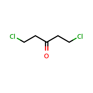 Chemical structure of 1,5-Dichloropentan-3-one , CAS 3592-25-4, AChemBlock U108369