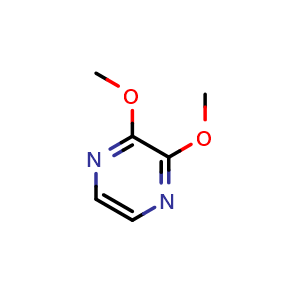 Chemical structure of 2,3-Dimethoxypyrazine , CAS 68468-30-4, AChemBlock U108374