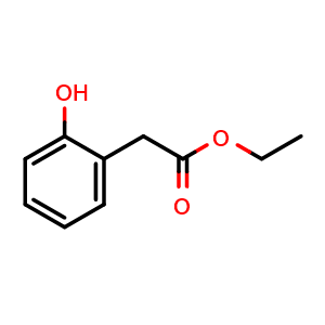 Chemical structure of Ethyl 2-(2-hydroxyphenyl)acetate , CAS 41873-65-8, AChemBlock U108382