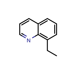 Chemical structure of 8-Ethylquinoline , CAS 19655-56-2, AChemBlock U108385