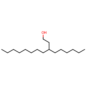 Chemical structure of 3-hexylundecan-1-ol , CAS 51655-60-8, AChemBlock U108387