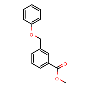 Chemical structure of Methyl 3-(phenoxymethyl)benzoate , CAS 124397-35-9, AChemBlock U108408