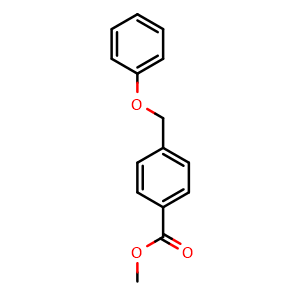 Chemical structure of Methyl 4-(phenoxymethyl)benzoate , CAS 124397-37-1, AChemBlock U108409
