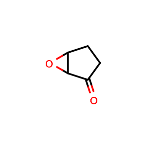 Chemical structure of 6-Oxabicyclo[3.1.0]hexan-2-one , CAS 6705-52-8, AChemBlock U108414