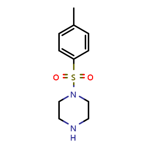 Chemical structure of 1-Tosylpiperazine , CAS 27106-51-0, AChemBlock U108428