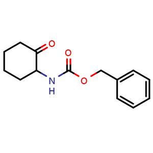 Chemical structure of Benzyl 2-oxocyclohexylcarbamate , CAS 31236-61-0, AChemBlock U108451