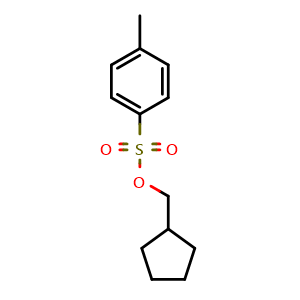 Chemical structure of Cyclopentylmethyl 4-methylbenzenesulfonate , CAS 21856-53-1, AChemBlock U108495