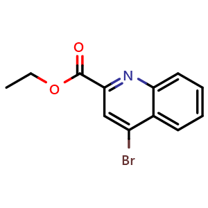 Chemical structure of Ethyl 4-bromoquinoline-2-carboxylate , CAS 476471-37-1, AChemBlock U108509