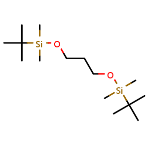 Chemical structure of 2,2,3,3,9,9,10,10-Octamethyl-4,8-dioxa-3,9-disilaundecane , CAS 82112-22-9, AChemBlock U108538