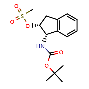 (1S,2R)-1-(tert-Butoxycarbonylamino)- 2,3-dihydro-1H-inden-2-yl methanesulfonate