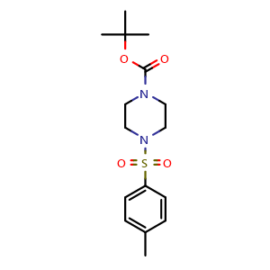 Chemical structure of tert-Butyl 4-tosylpiperazine-1-carboxylate , CAS 250331-04-5, AChemBlock U108596