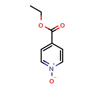 Chemical structure of Ethyl isonicotinate 1-oxide , CAS 14906-37-7, AChemBlock U108617