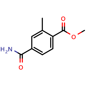 Chemical structure of Methyl 4-carbamoyl-2-methylbenzoate , CAS 2089651-31-8, AChemBlock U108640