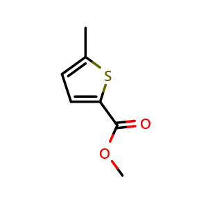 Chemical structure of Methyl 5-methylthiophene-2-carboxylate , CAS 19432-69-0, AChemBlock U108648