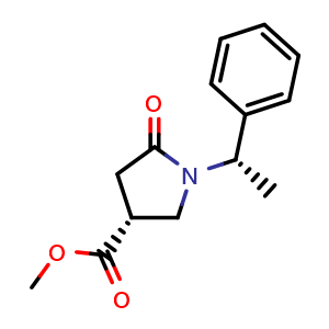(R)-Methyl 5-oxo-1-((S)-1- phenylethyl)pyrrolidine-3-carboxylate