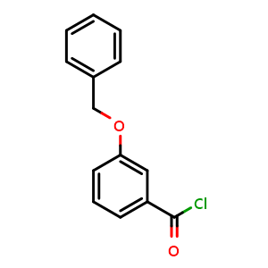Chemical structure of 3-Phenylmethoxybenzoyl chloride , CAS 61535-46-4, AChemBlock U108656
