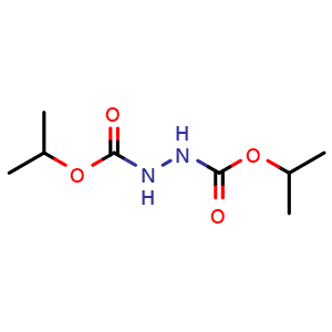 Chemical structure of Propan-2-yl N-(propan-2-yloxycarbonylamino)carbamate , CAS 19740-72-8, AChemBlock U108657
