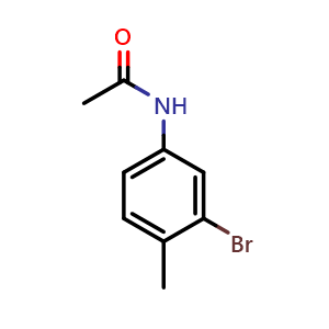 Chemical structure of N-(3-Bromo-4-methylphenyl)acetamide , CAS 40371-61-7, AChemBlock U108672