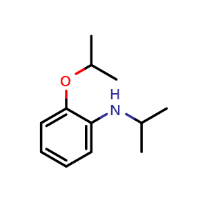 Chemical structure of 2-Isopropoxy-N-isopropylaniline , CAS 1157447-75-0, AChemBlock U108733