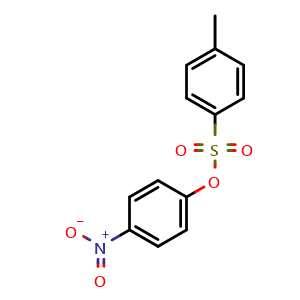 Chemical structure of 4-Nitrophenyl 4-methylbenzenesulfonate , CAS 1153-45-3, AChemBlock U108820