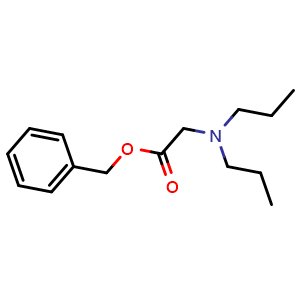 Chemical structure of Benzyl 2-(dipropylamino)acetate , CAS 2708292-37-7, AChemBlock U108832