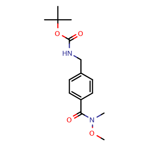 tert-Butyl 4-(methoxy(methyl)carbamoyl) benzylcarbamate
