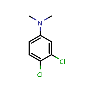Chemical structure of 3,4-Dichloro-N,N-dimethylaniline , CAS 58566-66-8, AChemBlock U108851