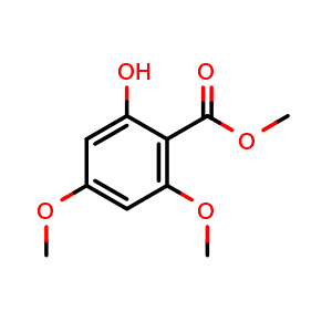 Chemical structure of Methyl 2-hydroxy-4,6-dimethoxybenzoate , CAS 51116-92-8, AChemBlock U108872