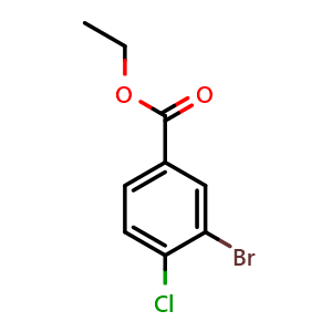 Chemical structure of Ethyl 3-bromo-4-chlorobenzoate , CAS 76008-75-8, AChemBlock U108964