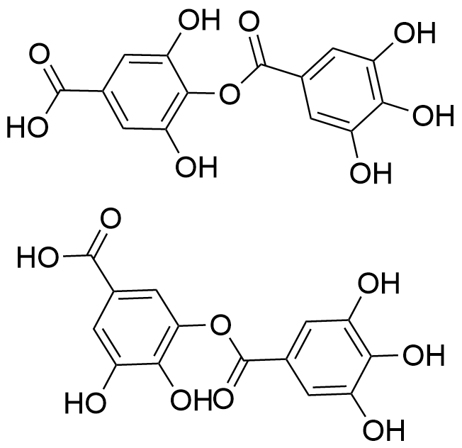 3,5-Dihydroxy-4-[(3,4,5-trihydroxybenzoyl)oxy]benzoic acid or 3,4-dihydroxy-5-((3,4,5-trihydroxybenzoyl)oxy)benzoic acid