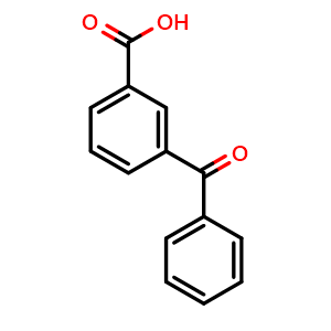Chemical structure of 3-Benzoylbenzoic acid , CAS 579-18-0, AChemBlock U109066