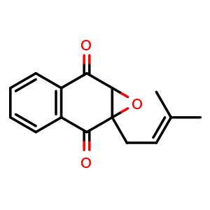 1a,7a-Dihydro-1a-(3-methyl-2-buten-1-yl)naphth[2,3-b]oxirene-2,7-dione