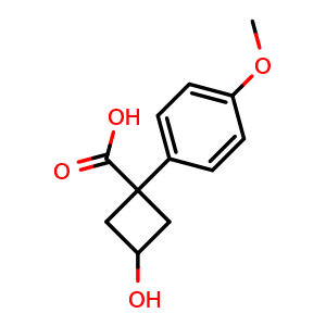 3-Hydroxy-1-(4-methoxyphenyl)cyclobutanecarboxylic acid