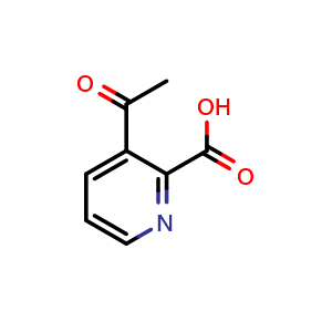 Chemical structure of 3-Acetylpicolinic acid , CAS 716362-04-8, AChemBlock U109105