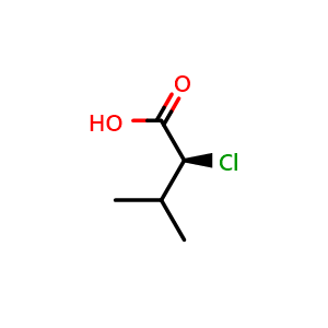 Chemical structure of (S)-2-chloro-3-methylbutyric acid , CAS 26782-74-1, AChemBlock U109108