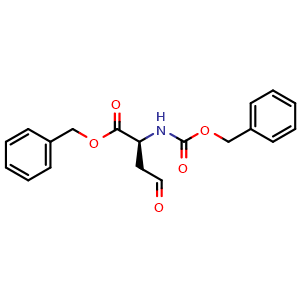 Chemical structure of (S)-benzyl 2-(benzyloxycarbonylamino)-4-oxobutanoate , CAS 58578-45-3, AChemBlock U109111