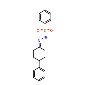 Chemical structure of 4-Methyl-N'-(4-phenylcyclohexylidene)benzenesulfonohydrazide , CAS 345652-24-6, AChemBlock U109121