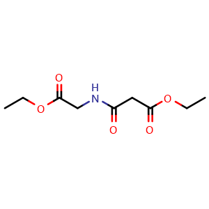 Chemical structure of Ethyl 3-(2-ethoxy-2-oxoethylamino)-3-oxopropanoate , CAS 51925-56-5, AChemBlock U109139