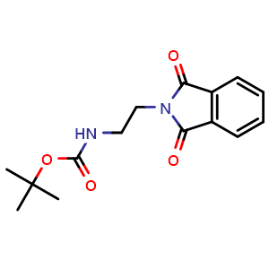 Chemical structure of N-1-Boc-2-(1',3'-dihydro-1',3'-dioxo-2'h-isoindol-2'-yl)ethylamine , CAS 77361-32-1, AChemBlock U109143