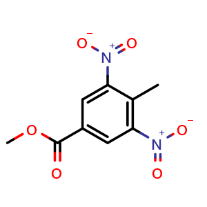 Chemical structure of 4-Methyl-3,5-dinitro-benzoicacidmethylester , CAS 49592-71-4, AChemBlock U109151