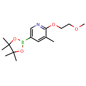 2-(2-Methoxyethoxy)-3-methyl-5-(4,4,5,5-tetramethyl-1,3,2-dioxaborolan-2-yl)pyridine
