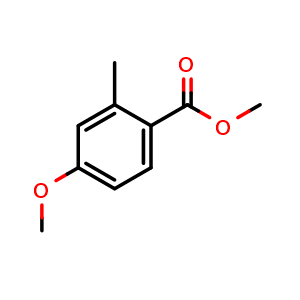 Chemical structure of Methyl 4-methoxy-2-methylbenzoate , CAS 35598-05-1, AChemBlock U109199