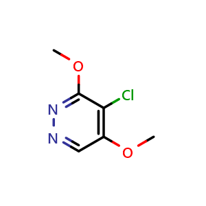 Chemical structure of 3,5-Dimethoxy-4-chloropyridazine , CAS 63910-48-5, AChemBlock U109202