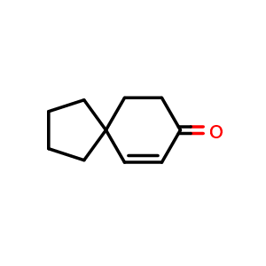 Chemical structure of Spiro[4.5]dec-6-en-8-one , CAS 14523-53-6, AChemBlock U109203