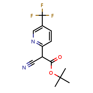 Tert-butyl 2-cyano-2-(5-(trifluoromethyl)pyridin-2-yl)acetate