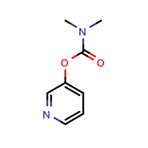 Chemical structure of Pyridin-3-yldimethylcarbamate , CAS 51581-32-9, AChemBlock U109301