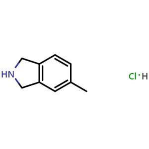 Chemical structure of 5-Methylisoindoline hydrochloride , CAS 1204600-16-7, AChemBlock U109314