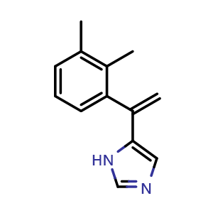 Chemical structure of 5-(1-(2,3-Dimethylphenyl)vinyl)-1H-imidazole , CAS 1021949-47-2, AChemBlock U109355