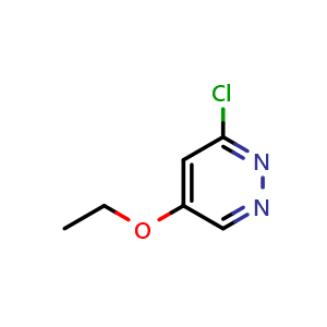 Chemical structure of 3-Chloro-5-ethoxypyridazine , CAS 89466-35-3, AChemBlock U109412